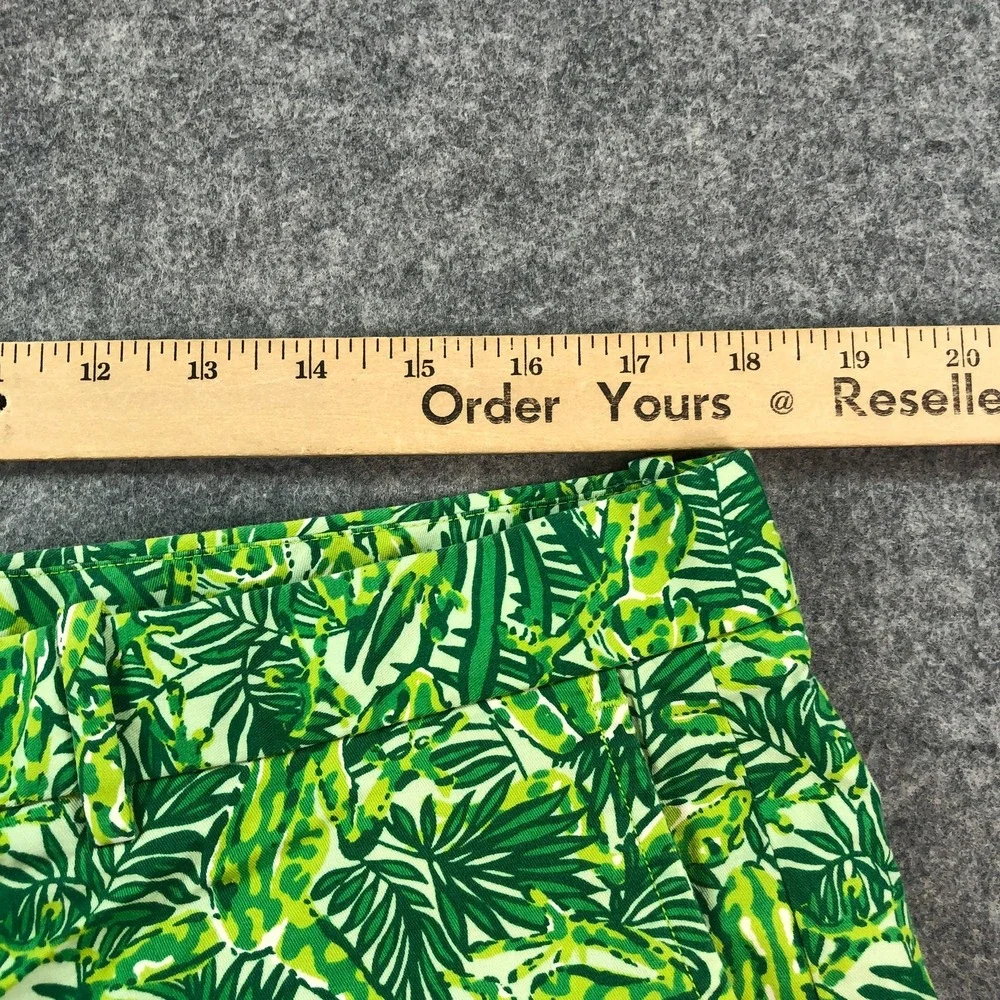 RLX Ralph Lauren Mens Shorts 36 Green Tropical Frog Palm Leaf Chino Golf
